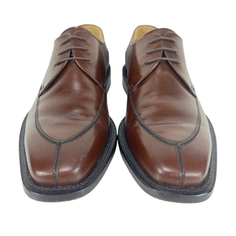 Mezlan Men 8M Torello Brown Leather‎ Square Toe Oxford Dress Shoes Spain